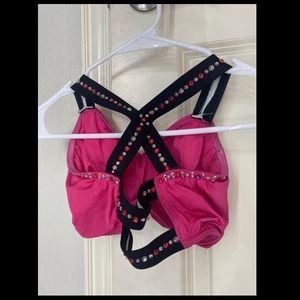 DANCE COSTUME- teen sized with earrings and stoned